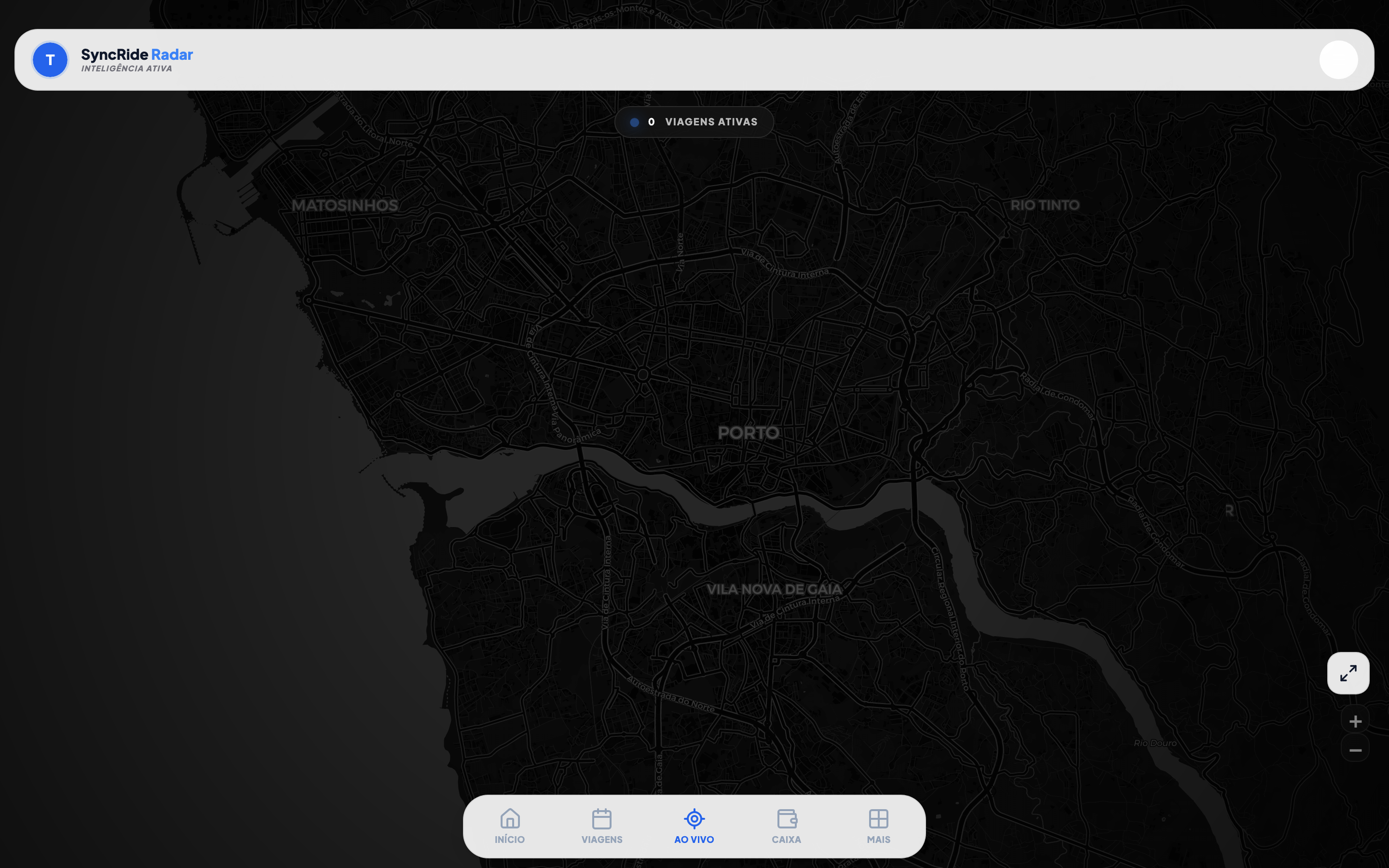 Mapa ao vivo